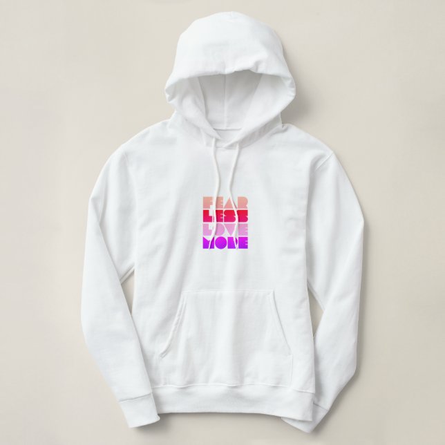Weniger Liebe mehr - Frauenheld Hoodie (Design vorne)