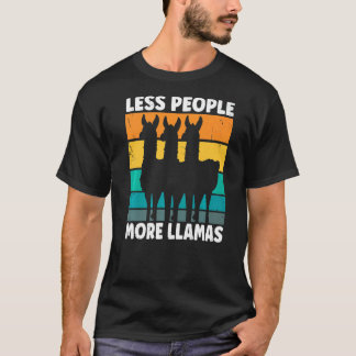 Weniger Menschen für einen Lama T-Shirt