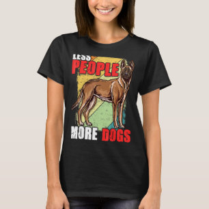 Weniger Menschen mehr Hunde Hunde Belgischer Schäf T-Shirt