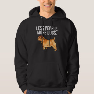 Weniger Menschen mehr Hunde Norfolk Terrier Introv Hoodie