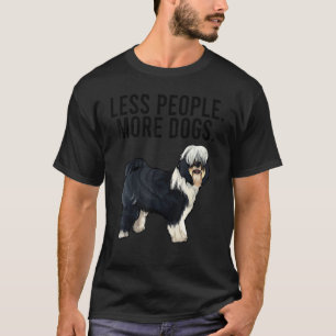 Weniger Menschen Mehr Hunde Tibetan Terrier Introv T-Shirt