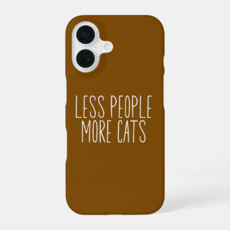 Weniger Menschen Mehr Katzen iPhone 16 Hülle