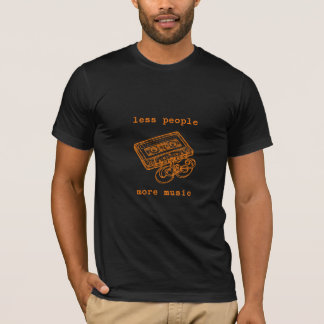 Weniger Menschen Mehr Musik Retro-Kassette T-Shirt