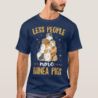 Weniger Menschen - mehr Schweine Guinea Zitat für T-Shirt