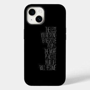 Weniger reagierst du auf negative Menschen iPhone Hülle