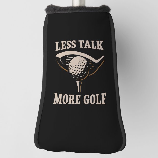Weniger reden mehr Golf Headcover (Rotieren 90)