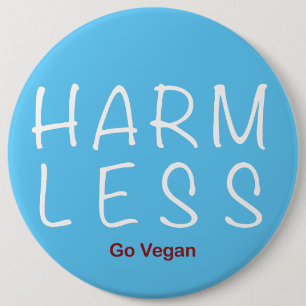 Weniger Schaden - Vegan werden (Lichtversion) Button