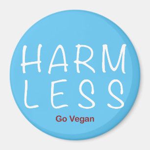 Weniger Schaden - Vegan werden (Lichtversion) Magnet