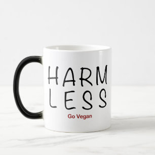 Weniger Schaden - Vegan werden Verwandlungstasse