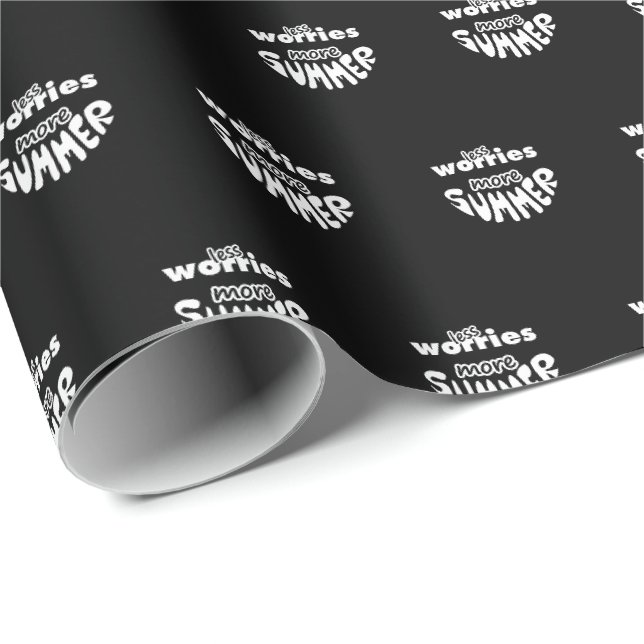Weniger Sorgen mehr Sommer Geschenkpapier (Rolleneckpunkt)