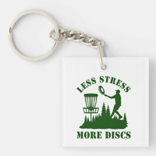 Weniger Stress mehr Festplatten Vintager Plattengo Schlüsselanhänger