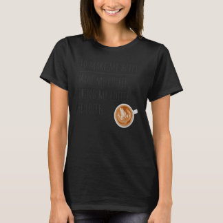 Weniger Stress mehr Kaffee Coffein Café T-Shirt