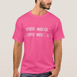 Weniger Stress Mehr Kaffee Männer Frauen Vintage T-Shirt