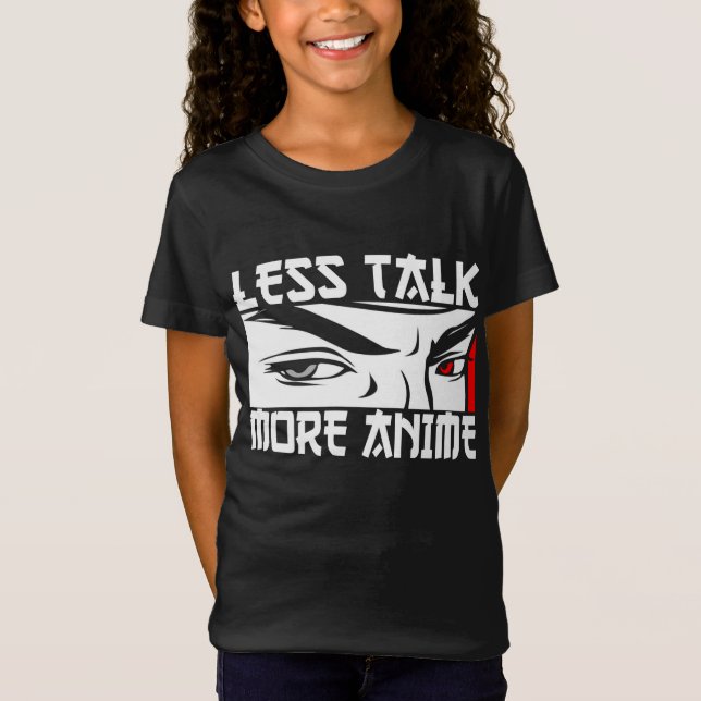 Weniger Talk Mehr Anime - Funny Anime T-Shirt (Vorderseite)