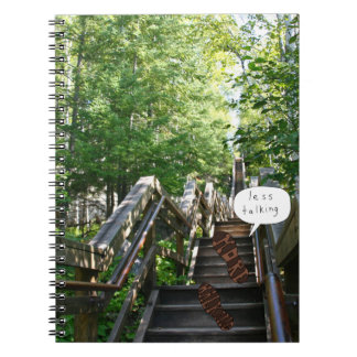 Weniger Talking Mehr Talking Stairs Notebook Notizblock