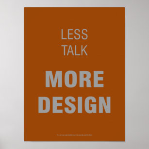 Weniger Vortrag, mehr Design-Poster Poster