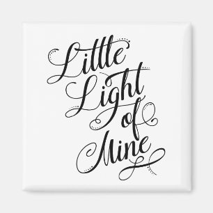 Weniges Licht meiner Typografie Magnet