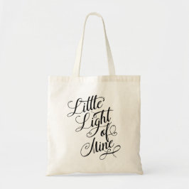 Weniges Licht meiner Typografie Tragetasche