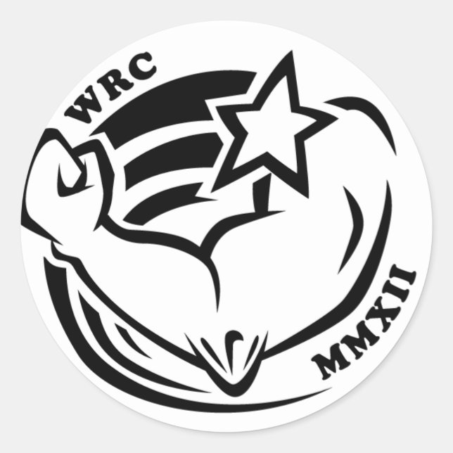 Wenis Rodeo Championships 2012 Runder Aufkleber (Vorderseite)