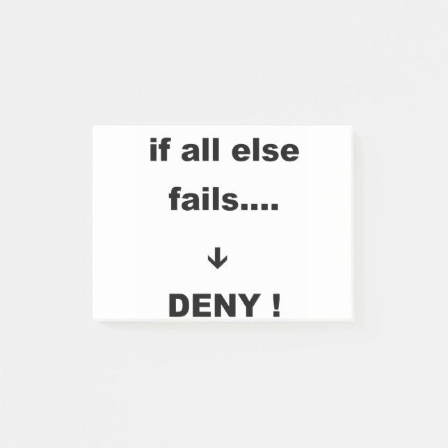 wenn alle anderen versagte post-it klebezettel (Vorderseite)