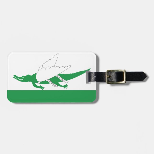 Wenn Alligatoren fliegen Gepäckanhänger (Vorderseite horizontal)