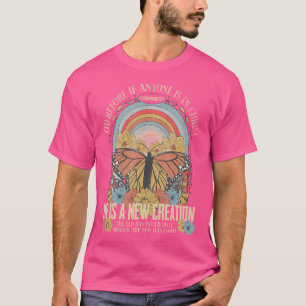 Wenn also jemand in Christus Boho Christlich Co T-Shirt