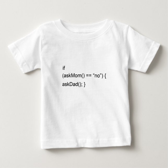 wenn AskMom kein entspricht, AskDad Baby T-shirt (Vorderseite)