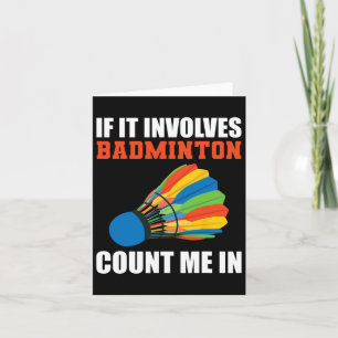 Wenn Badminton mich in Badminton pla einbezieht Karte