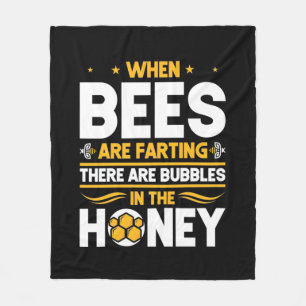 Wenn Bienen färben Fleecedecke