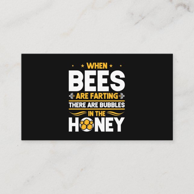 Wenn Bienen färben Visitenkarte (Vorderseite)