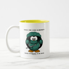 Wenn Code kaputt gemacht wird, dann Operation, die Zweifarbige Tasse