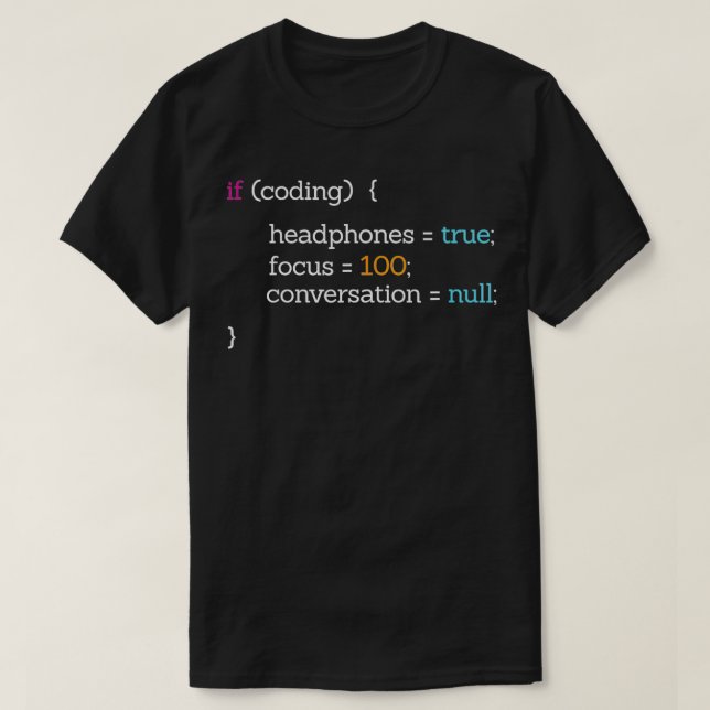 Wenn Coding Kopfhörer fokussieren Funny Python Pro T-Shirt (Design vorne)