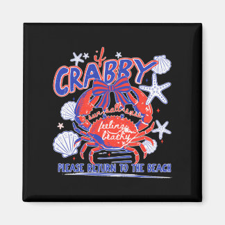 Wenn Crabby bitte zum Stranddesign zurückkehren Magnet