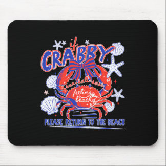 Wenn Crabby Bitte Zurück Zum Strand Design Mousepad