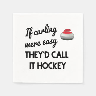 Wenn Curling leicht Papier war Napkin Serviette