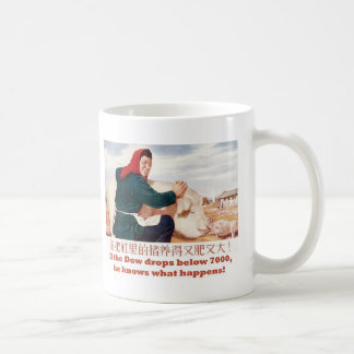 Wenn das Dow unter 7000 fällt, weiß er, was Tasse