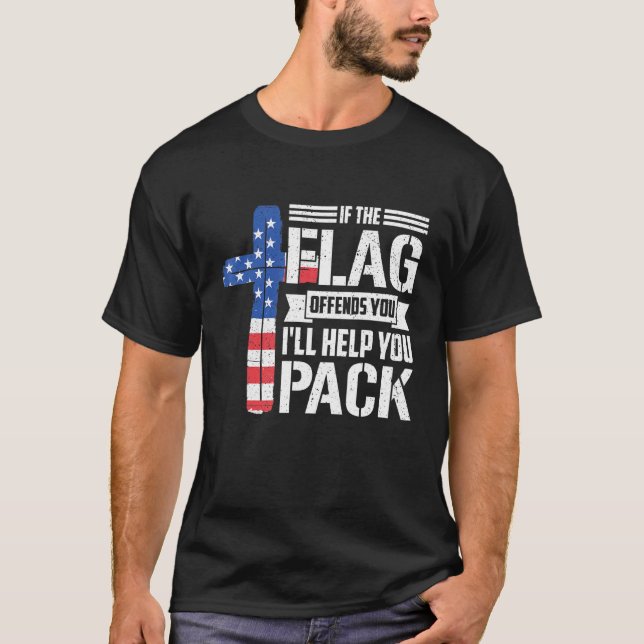 Wenn das Flag Sie verbietet, helfen Sie beim Pack  T-Shirt (Vorderseite)