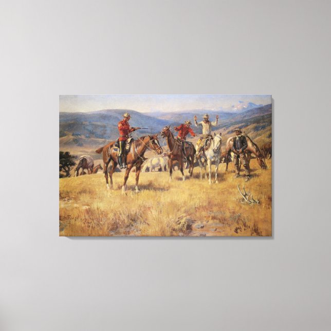 Wenn das Gesetz den Rand des Zufalls durch CM Russ Leinwanddruck (Vorderseite)