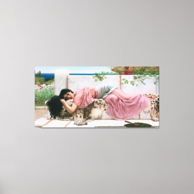 Wenn das Herz jung ist von John William Godward Leinwanddruck (Vorderseite)