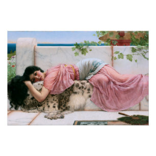 Wenn das Herz jung ist von John William Godward Poster