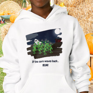 Wenn das Korn zurückwinkt Lustiger Halloween-Geist Hoodie