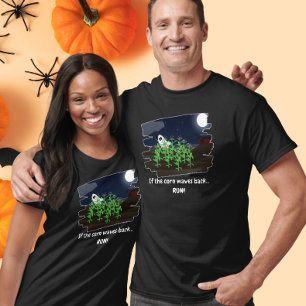 Wenn das Korn zurückwinkt Lustiger Halloween-Geist T-Shirt