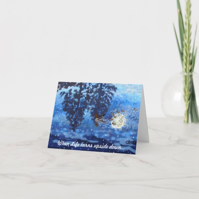 Wenn das Leben auf den Kopf gestellt wird Karte (Vorderseite)
