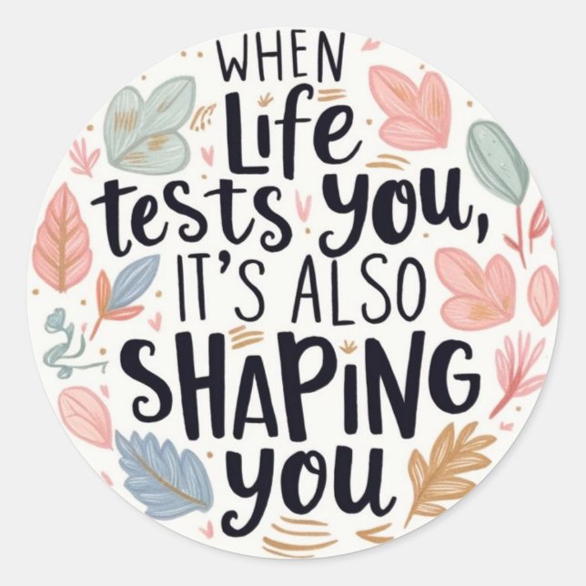 Wenn das Leben Aufkleber (Vorderseite)