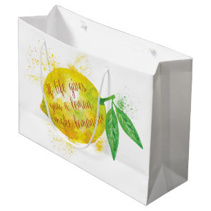 Wenn das Leben dir eine Lemon gibt, mache Lemonade Große Geschenktüte