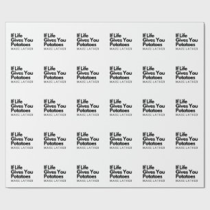 Wenn das Leben dir Kartoffeln gibt, mach ein Latke Geschenkpapier