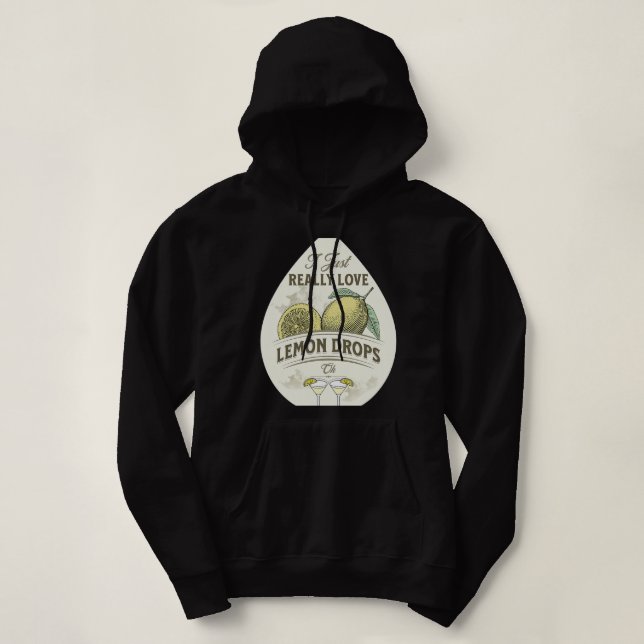Wenn das Leben dir Lemonen gibt, die Lemon-Tropfen Hoodie (Design vorne)