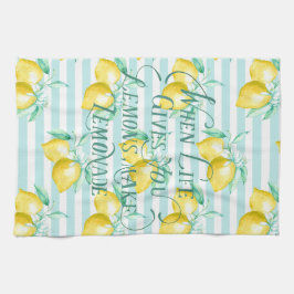 Wenn das Leben dir Lemonen gibt | Motivierend Ange Geschirrtuch