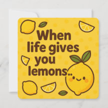 Wenn das Leben dir Lemonen gibt - Niedlich & lusti