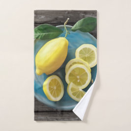 Wenn das Leben dir Lemonen gibt | Wasserfarbenkart Handtuch